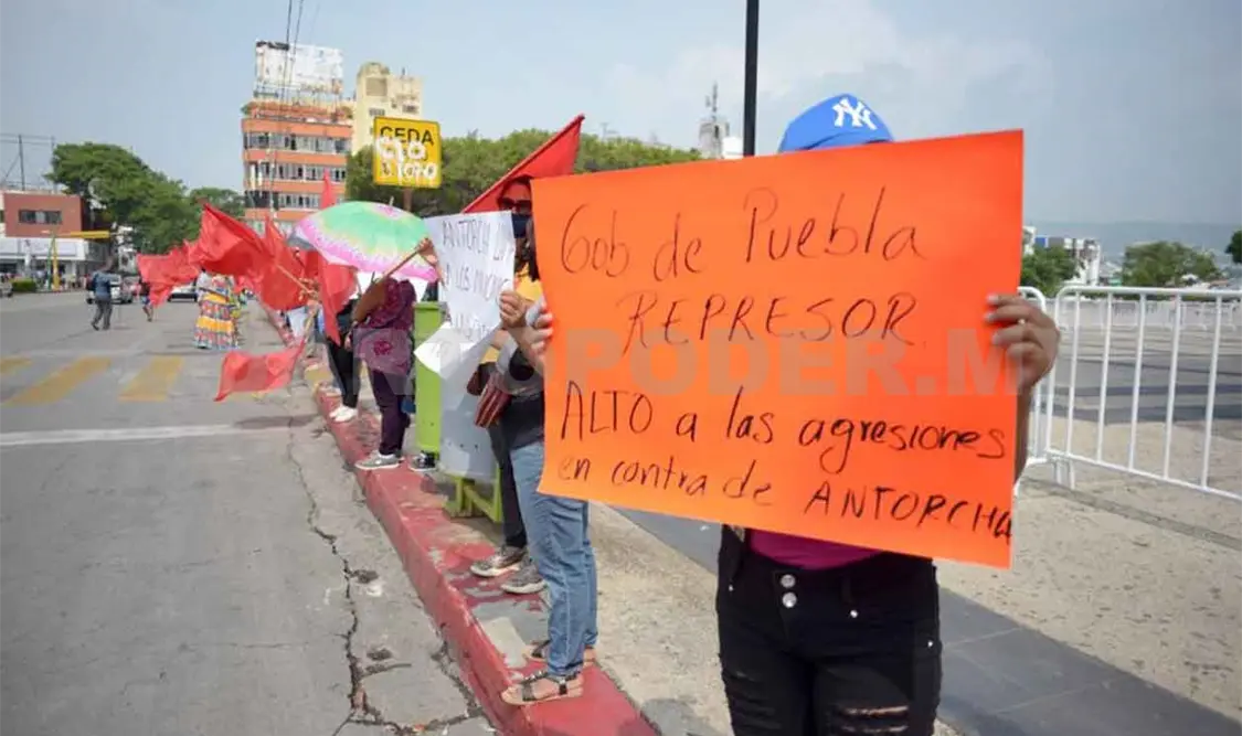 Antorchistas se movilizan durante protesta nacional