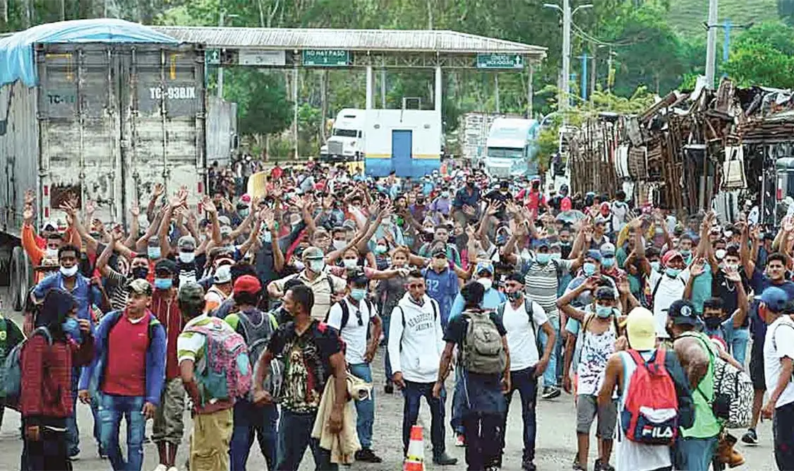 Marcha caravana hacia México y Estados Unidos