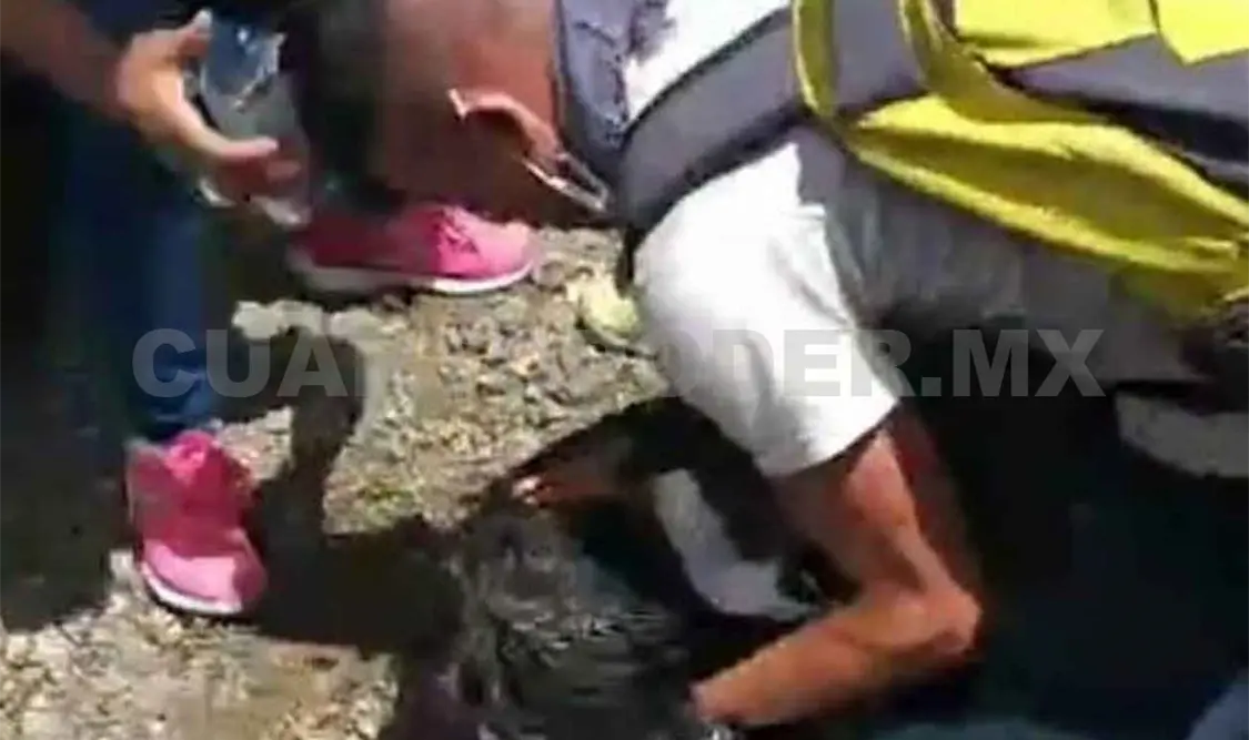 Migrante muere al ser aplastado por tráiler
