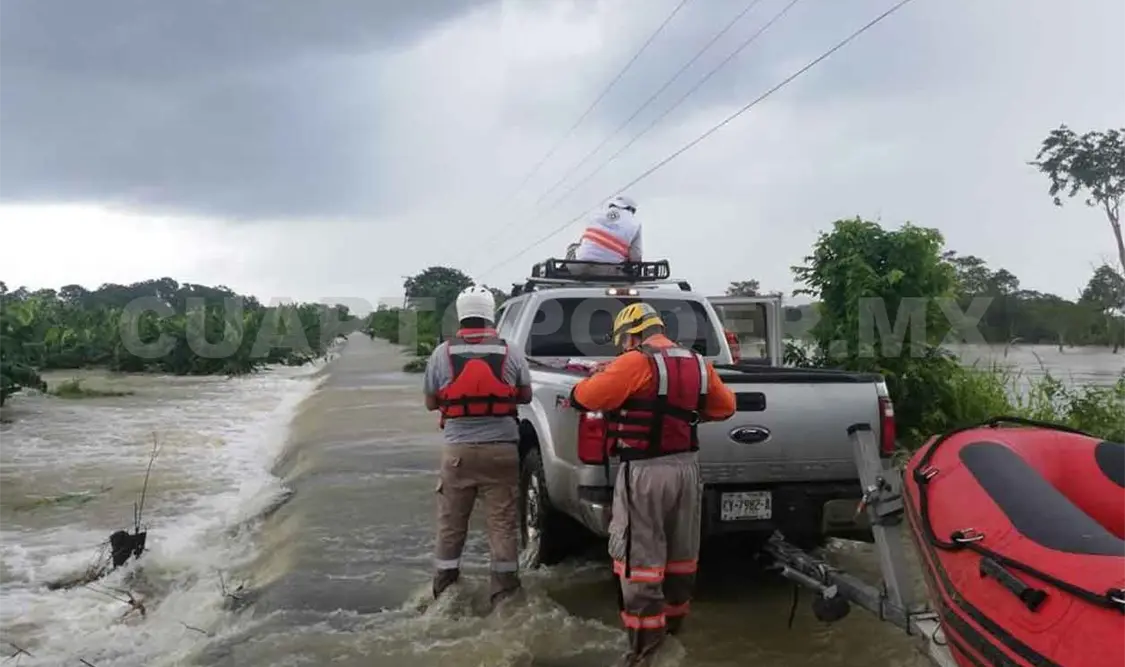 Lluvias dejaron daños en 35 municipios del estado