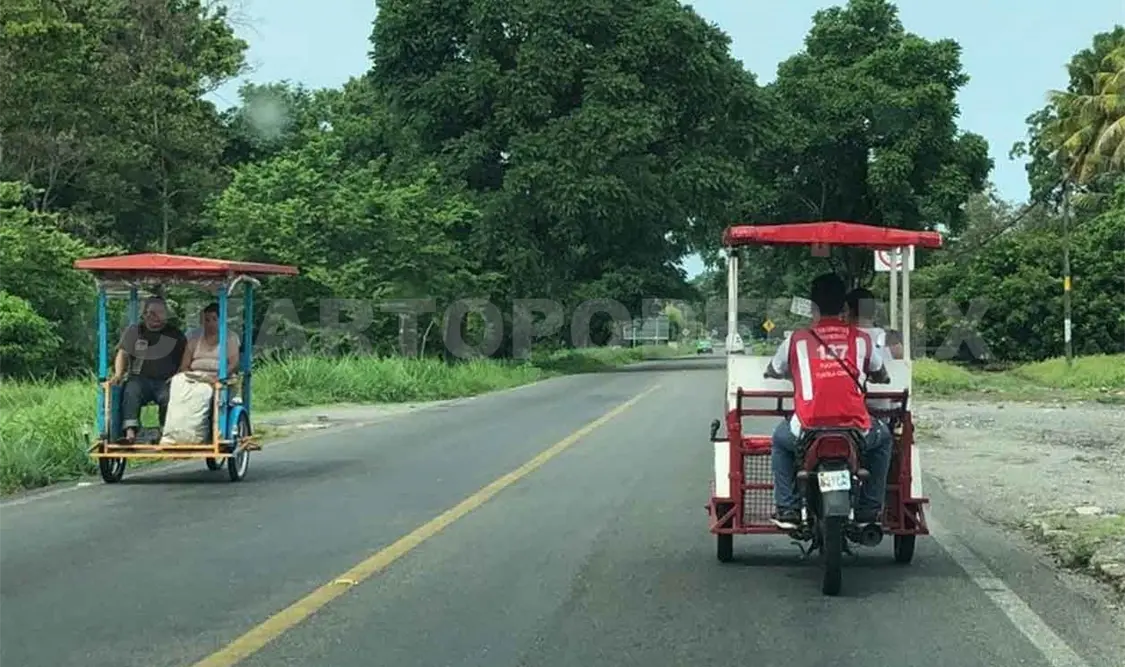 Unidades ecológicas invaden carretera federal