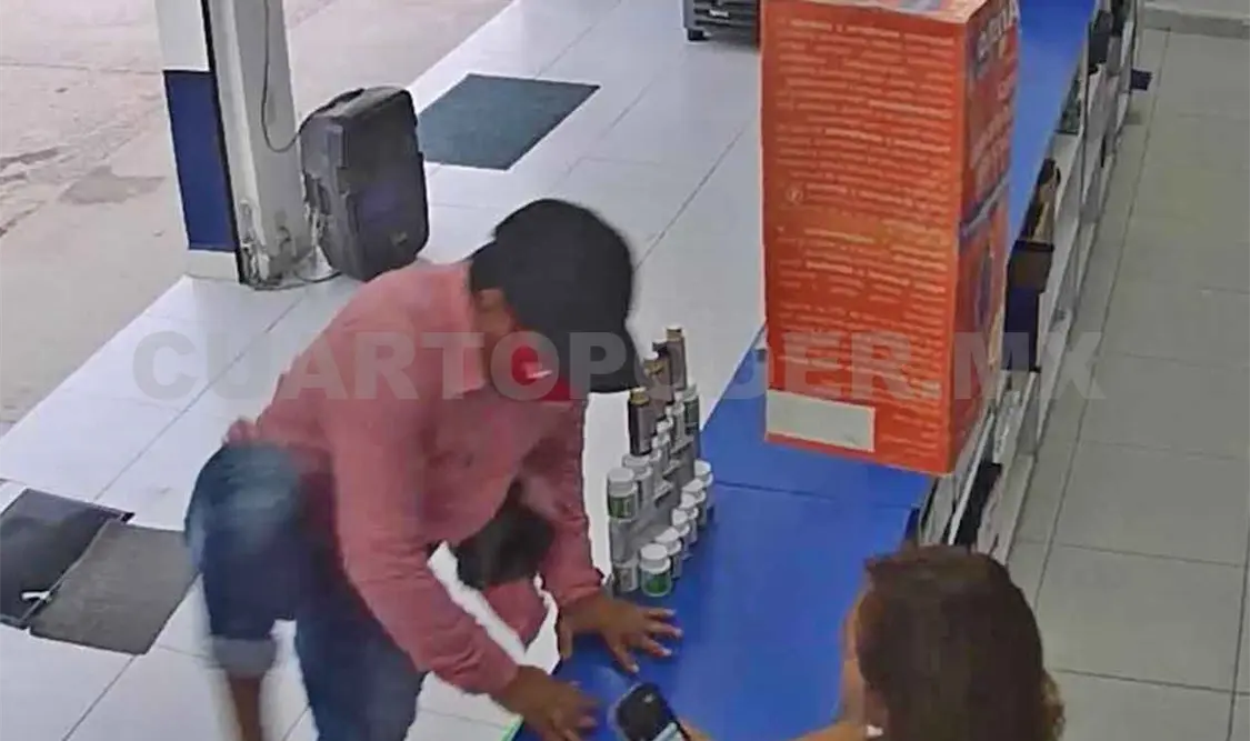 Ladrones atracan farmacia y golpean a encargada