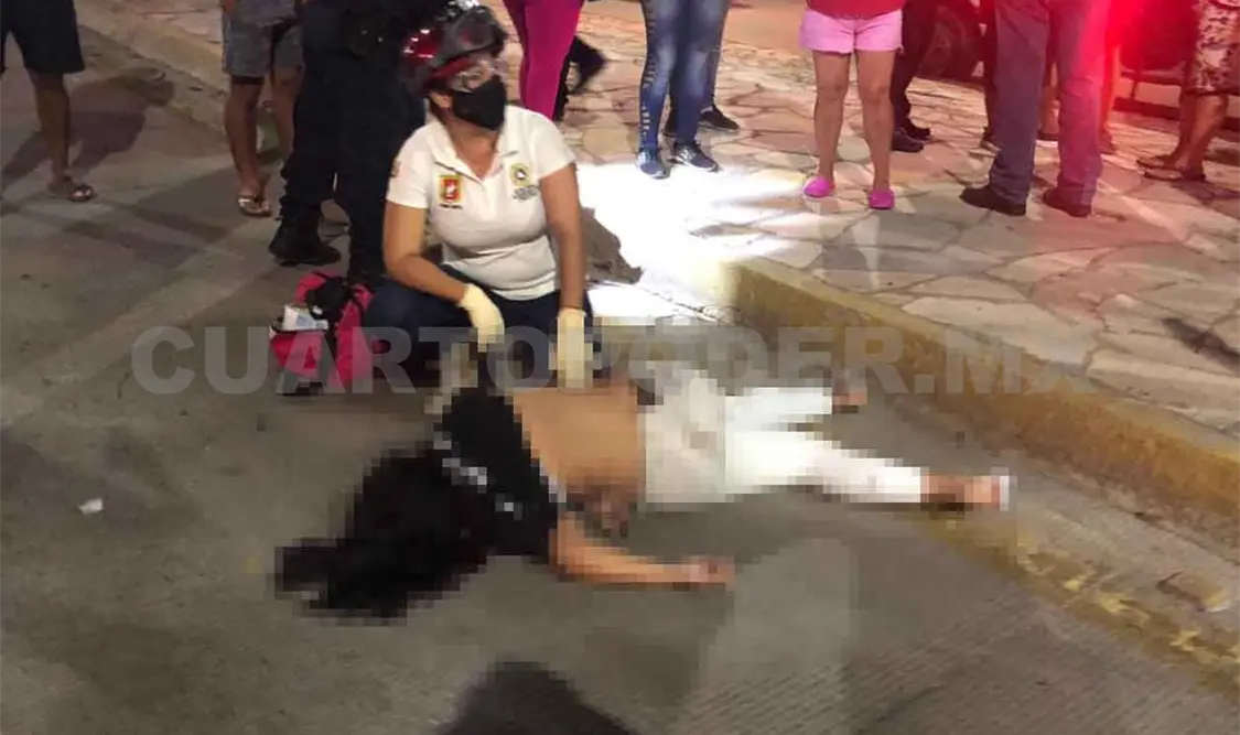 Mujer termina grave tras ser arrollada