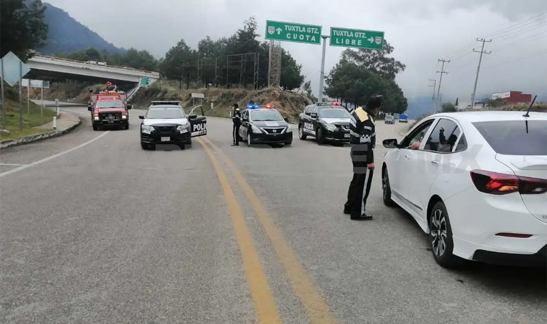 El apoyo brindado se dio para transportes que se dirigían a zonas turísticas ubicadas en los municipios de Mezcalapa, San Cristóbal, Ocosingo y Palenque. CP
