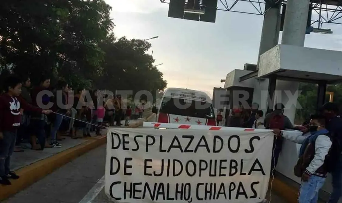 Acumulan desplazados seis días sin alimentos