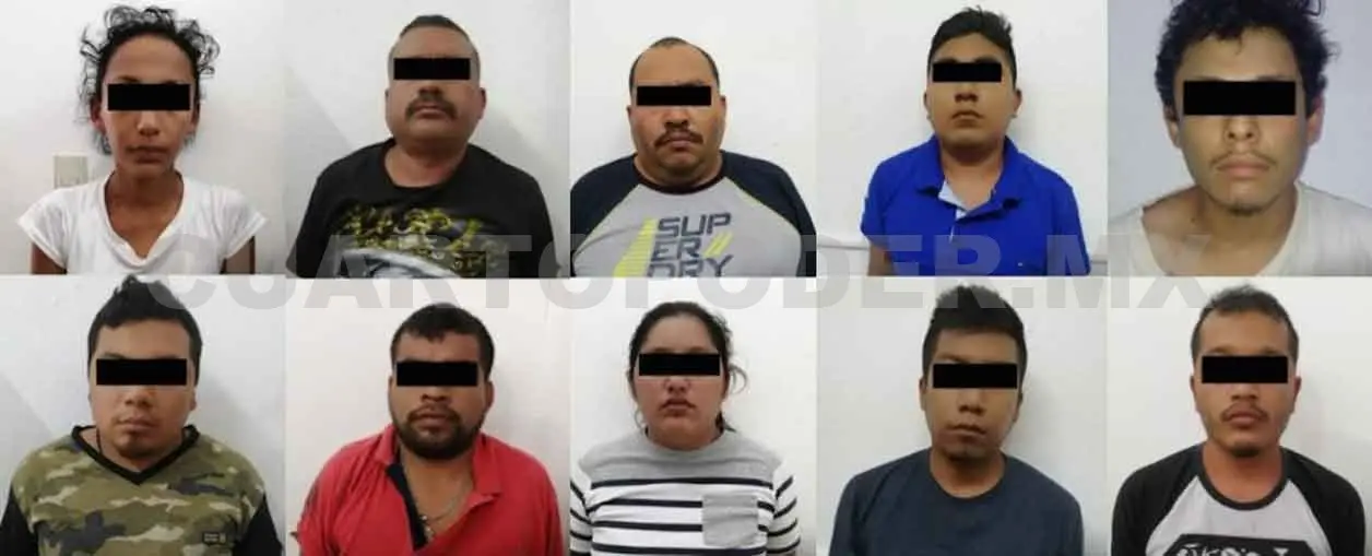 Desmantela FGE banda delictiva; hay 10 detenidos