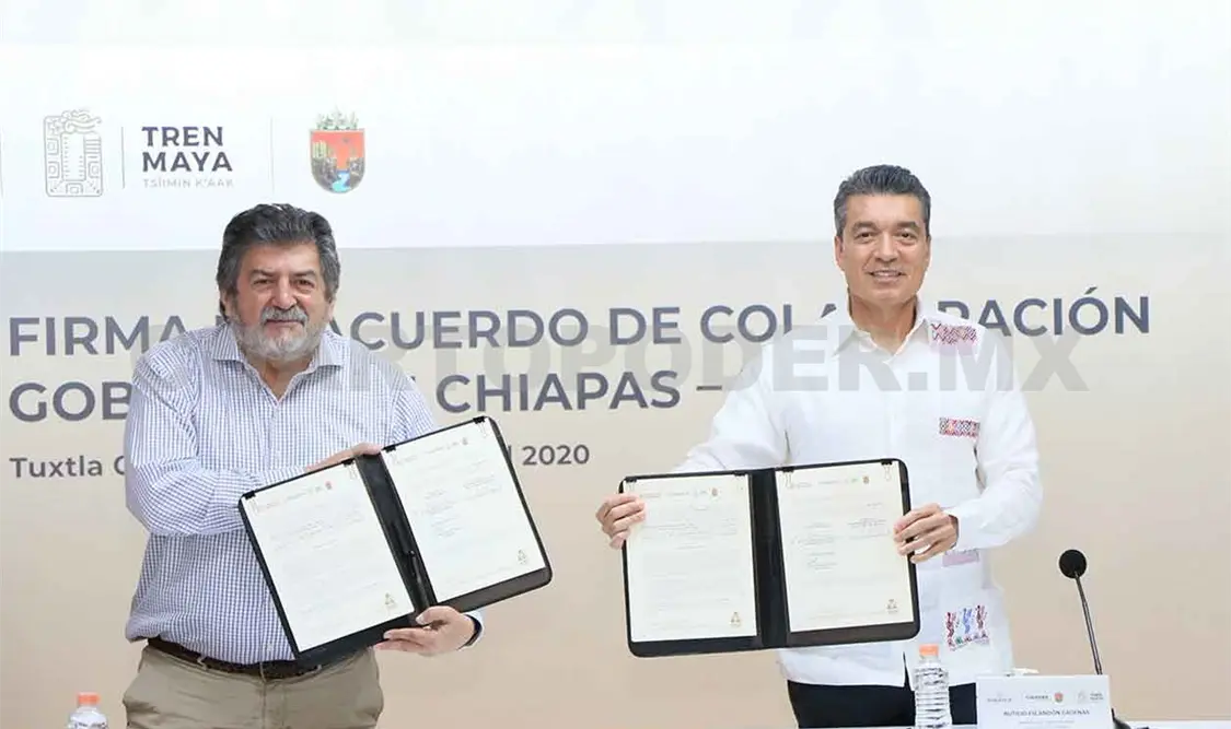 Rutilio y Fonatur refrendan impulso al Tren Maya