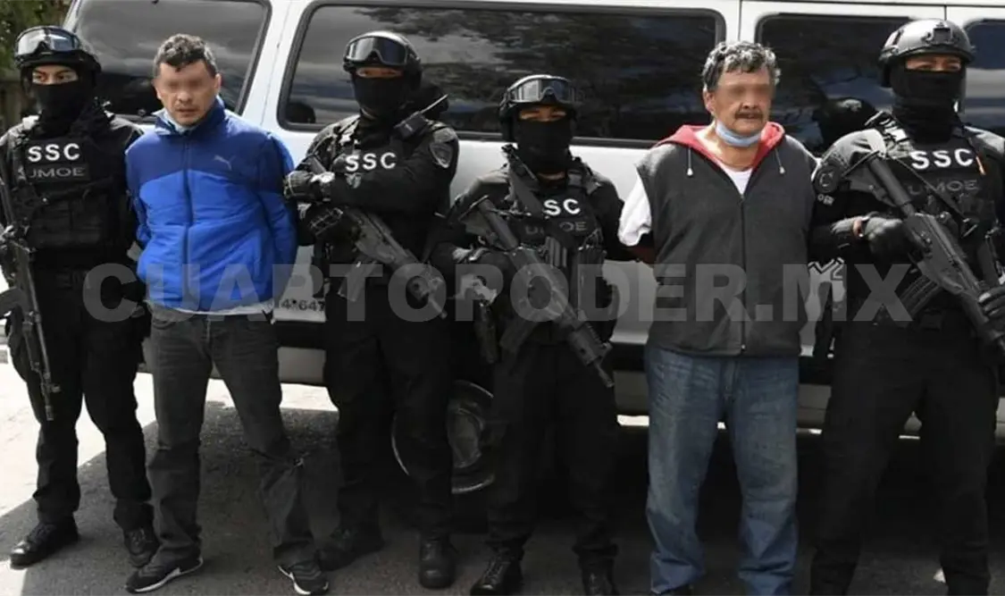 La Secretaría de Seguridad Ciudadana detuvo a Pedro “N”, de 46 años, y Arturo “N”, de 61. Twitter
