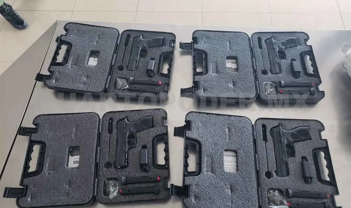 Cae transportista con cargamento de armas