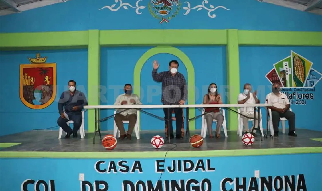 Pobladores agradecen la rehabilitación de casa ejidal