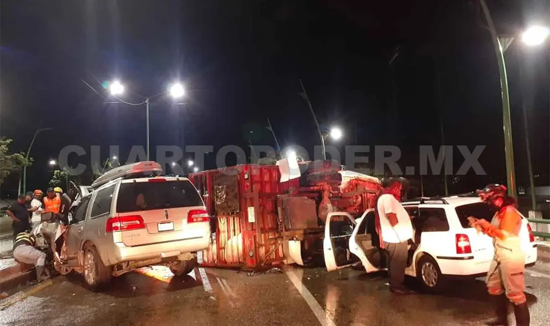 Mortal carambola salda con cuatro personas lesionadas
