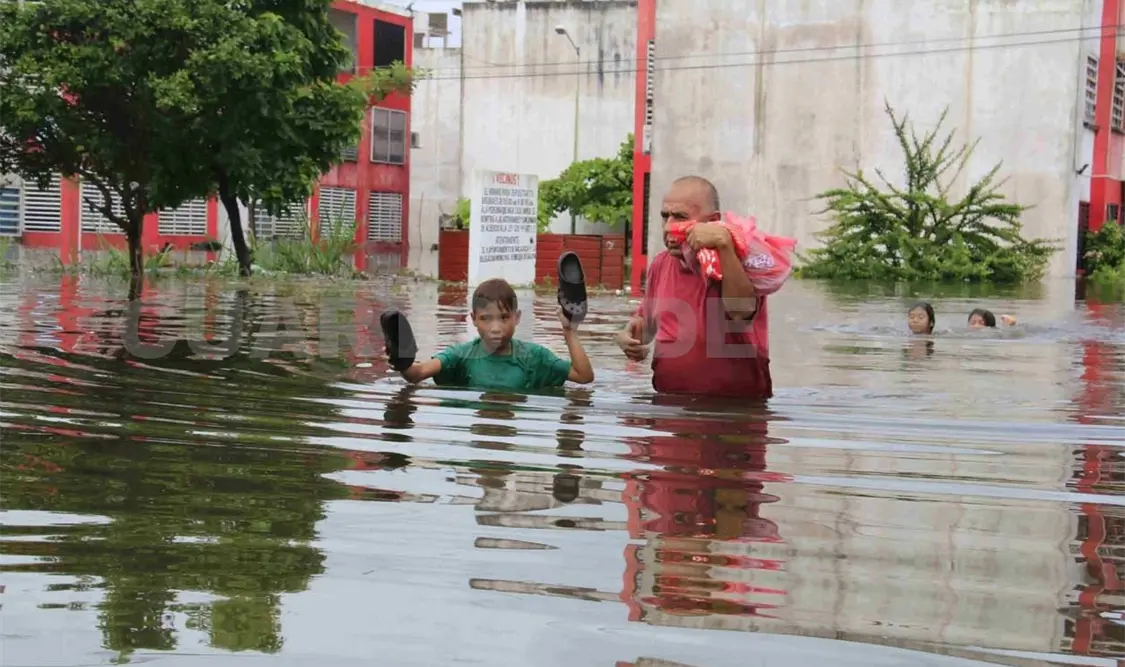 En Chiapas, Veracruz y Tabasco hay más de 50 mil afectados y más de ocho mil viviendas dañadas. Twitter
