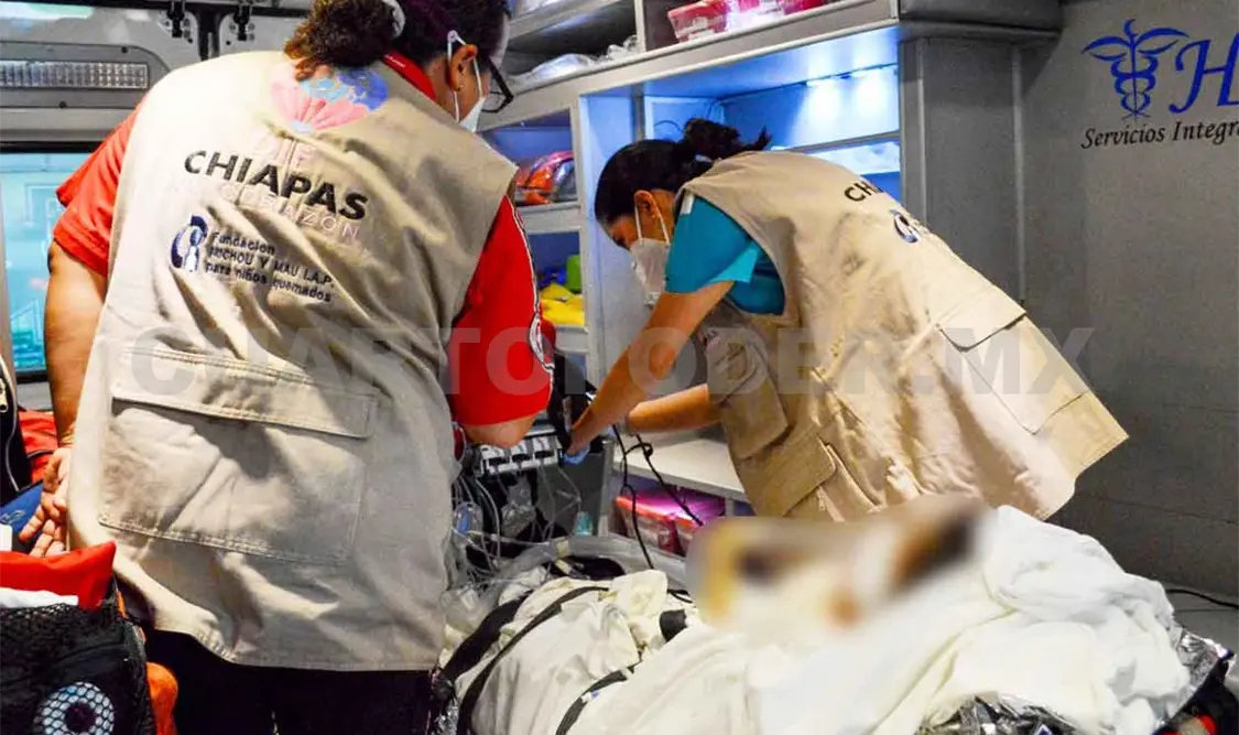 Trasladan a menor a EUA por quemaduras