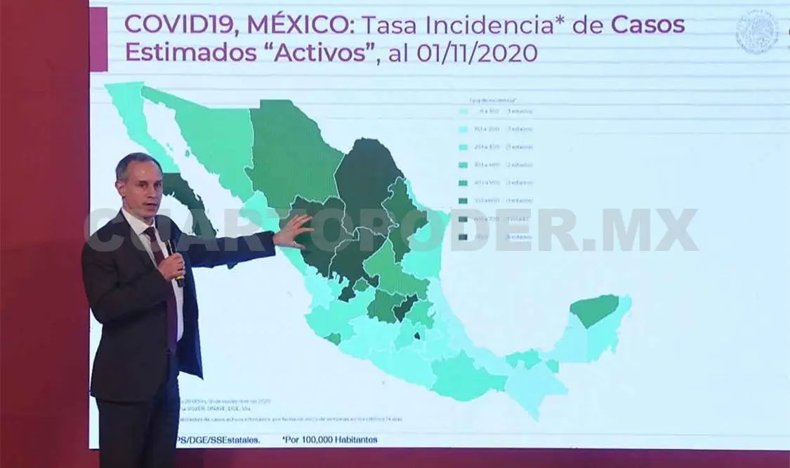Siete estados mantienen un incremento de casos