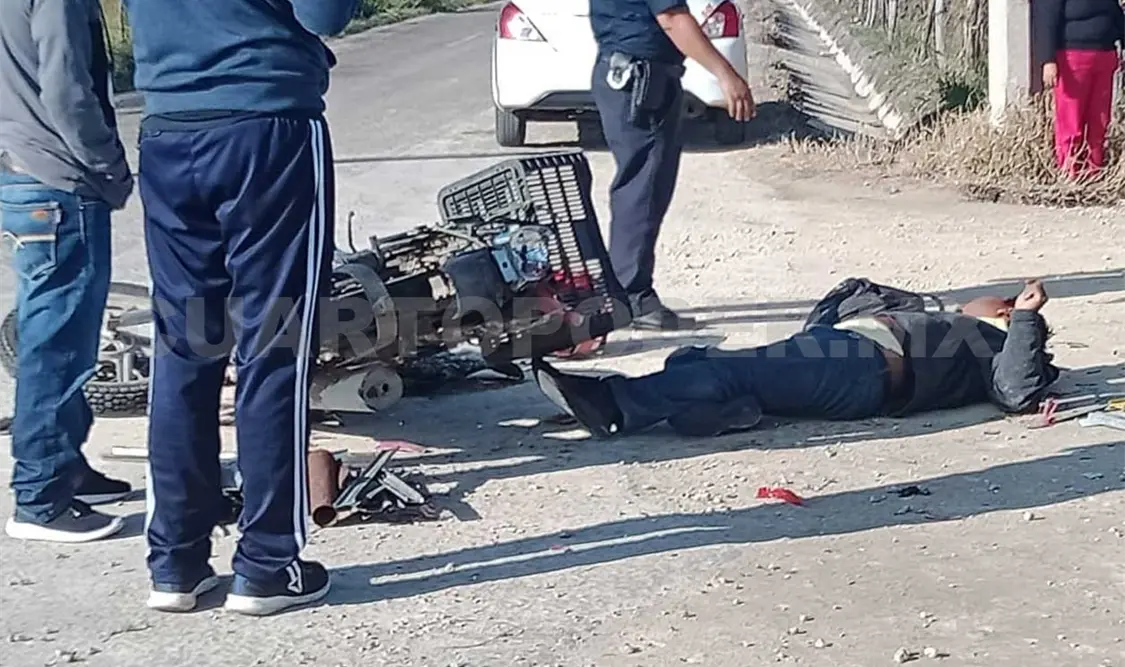 El conductor responsable se dio a la fuga y abandonó a su suerte a Aníbal, quien quedó malherido. Juan Orel / CP