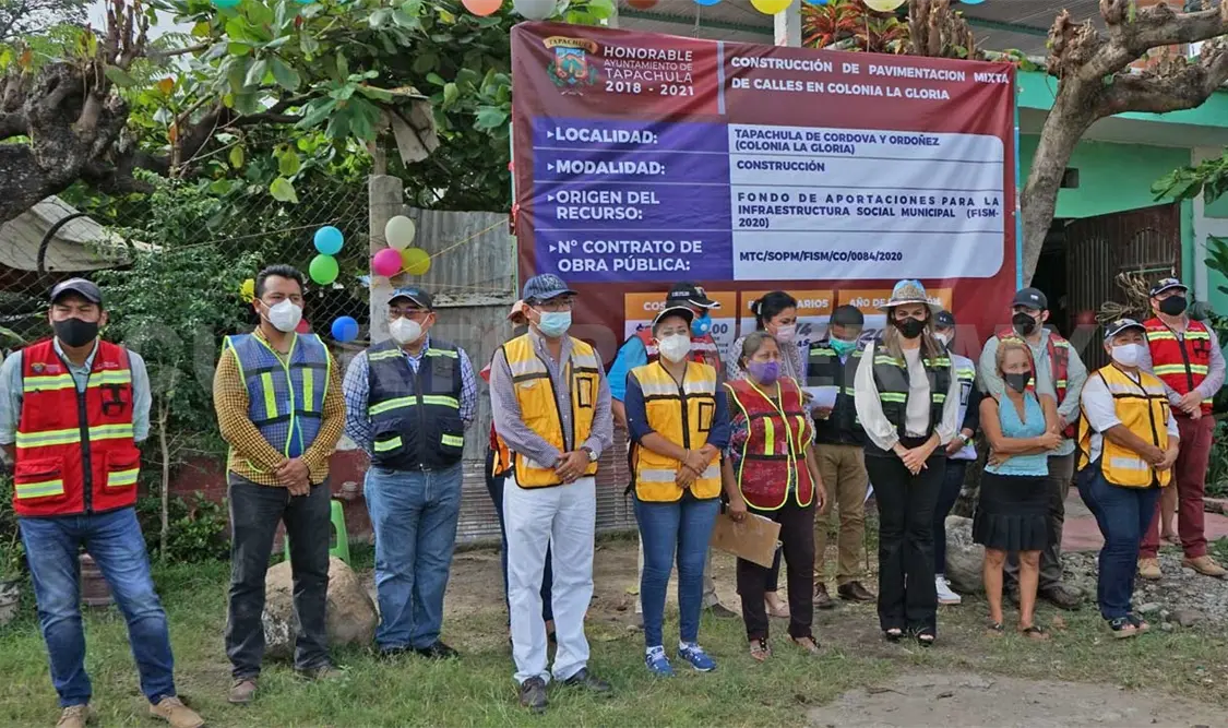 Se sigue invirtiendo en el desarrollo urbano de Tapachula. Cortesía