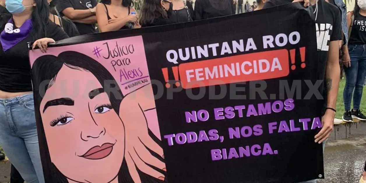 Colectivos exigieron justicia por el feminicidio de Alexis en Cancún, Quintana Roo. Twitter