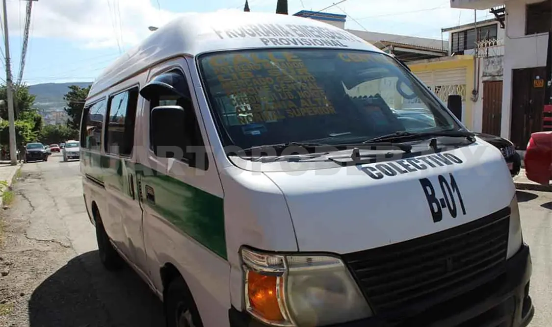 Agresivo conductor de Plan Emergente ruta B