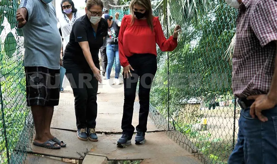 Rehabilitarán puente colgante de La Cigüeña