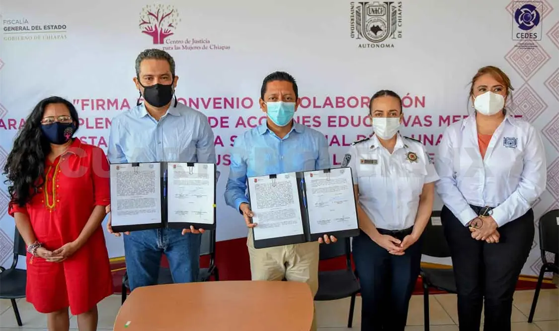 Unen Unach y FGE esfuerzos para atender a mujeres