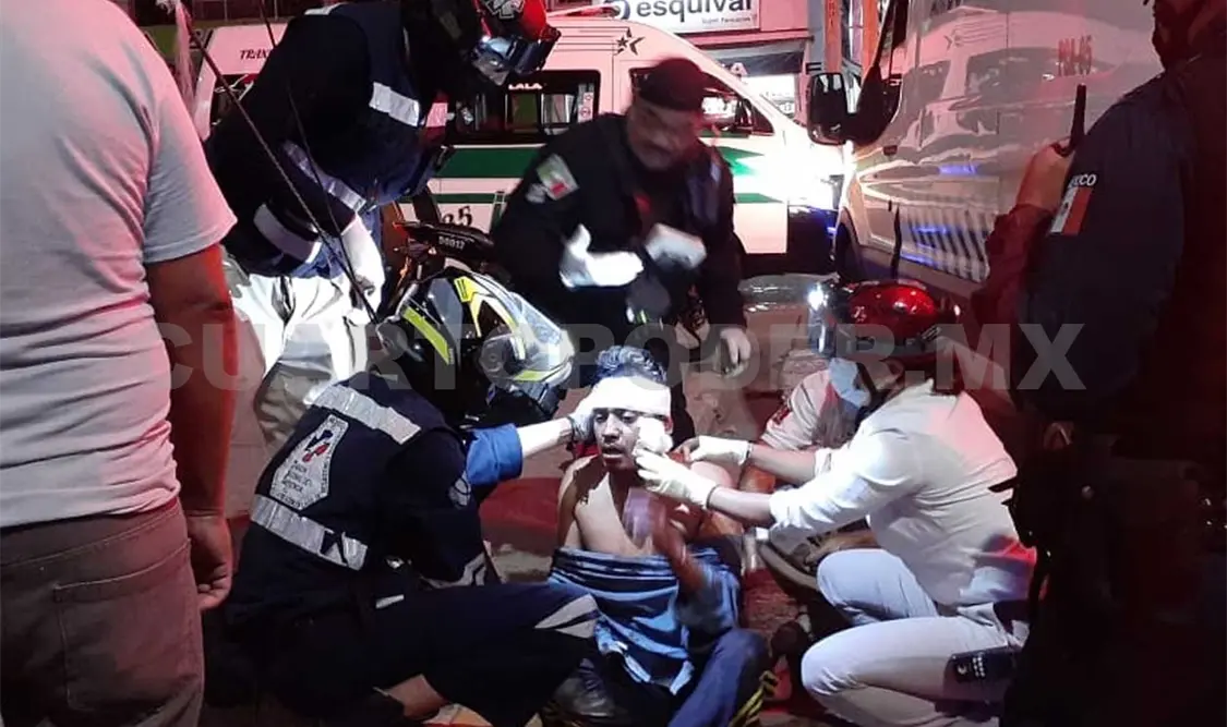 Golpean y hieren con un pedazo de cristal a sujeto