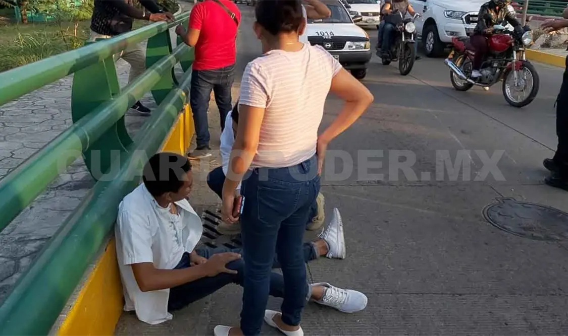 Conductor de motocicleta queda grave al ser atropellado