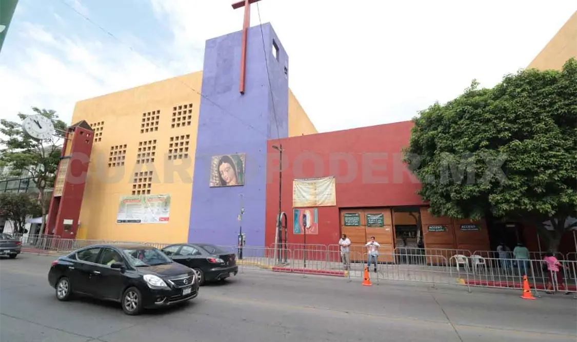 Instalan filtros sanitarios en iglesia de Guadalupe
