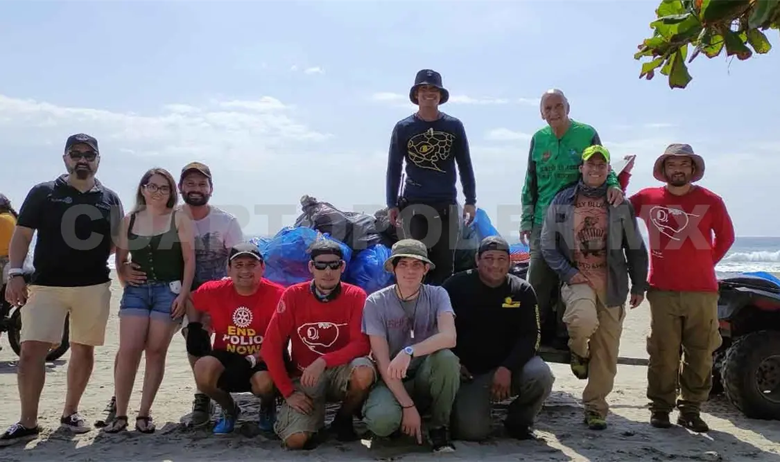 Levantan más de 186 kilos de basura en playas