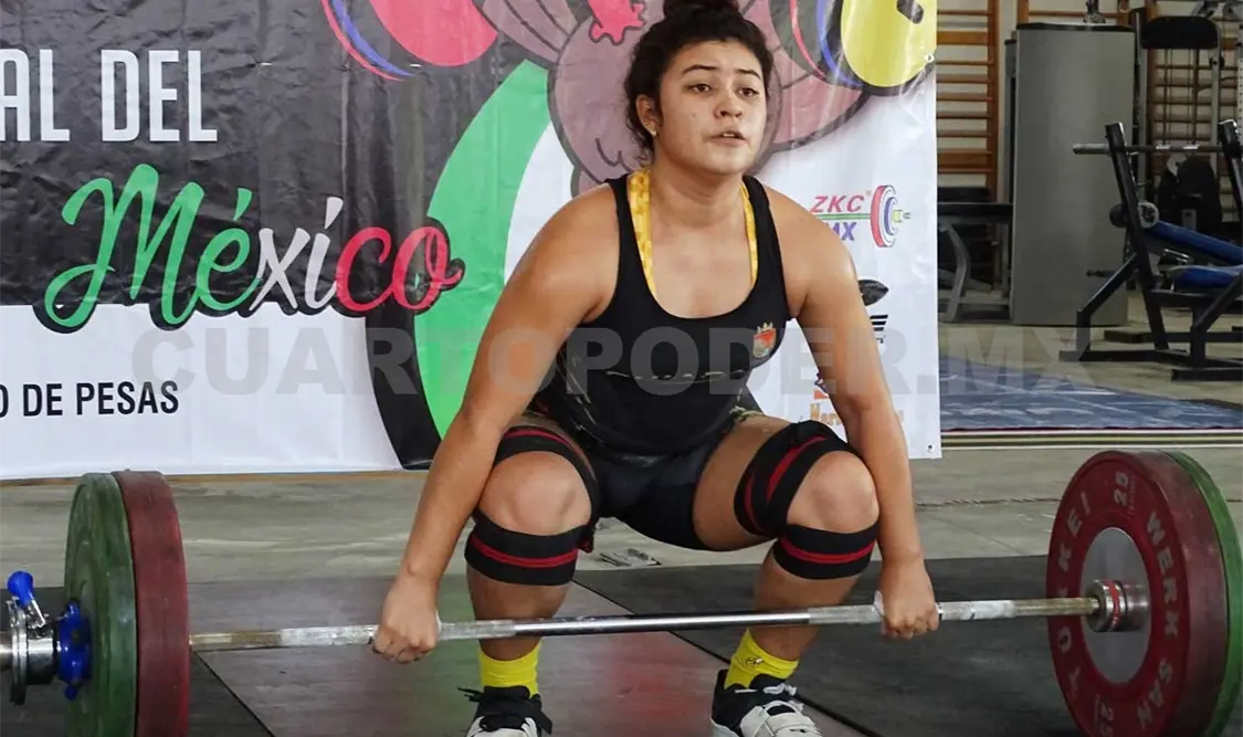 Fuentes Zavala participó en la modalidad de envión, y en la primera ronda levantó 93 kg. Cortesía
