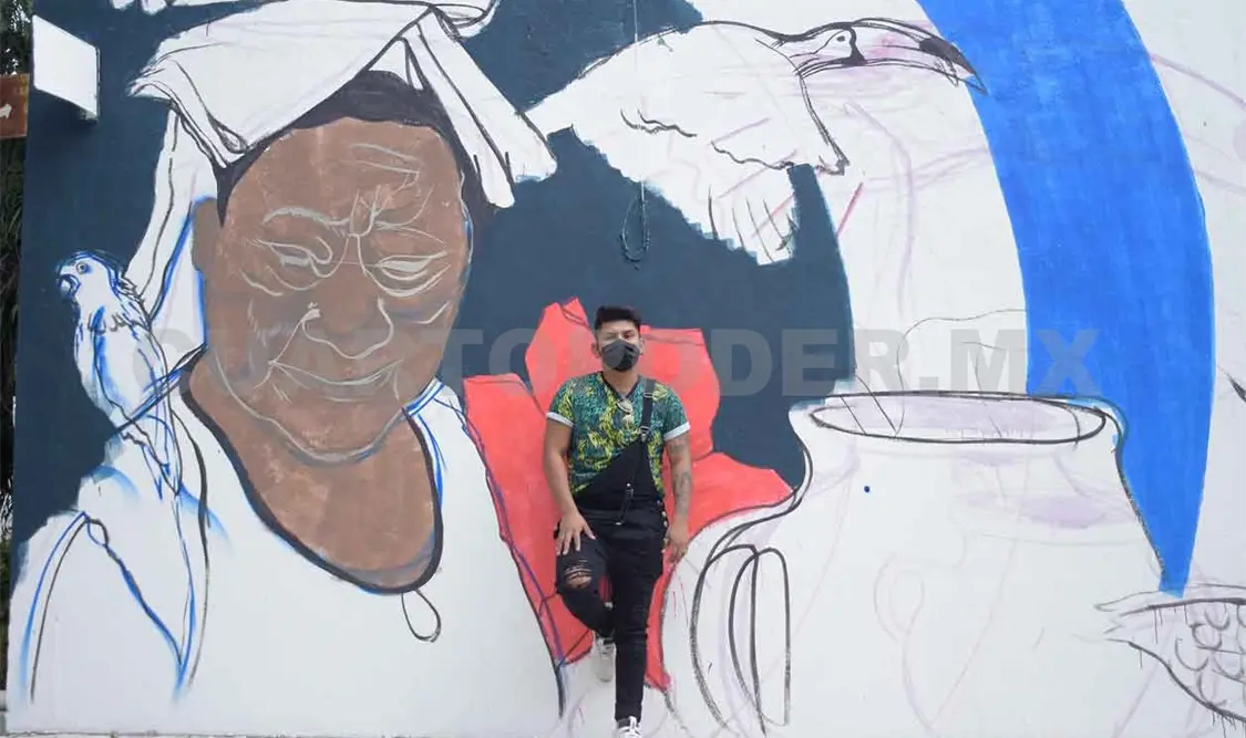 Con el arte le da vida a los muros