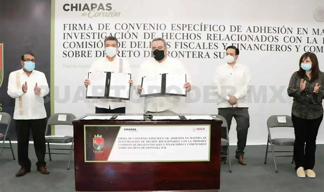 Firman convenio para combatir delitos fiscales