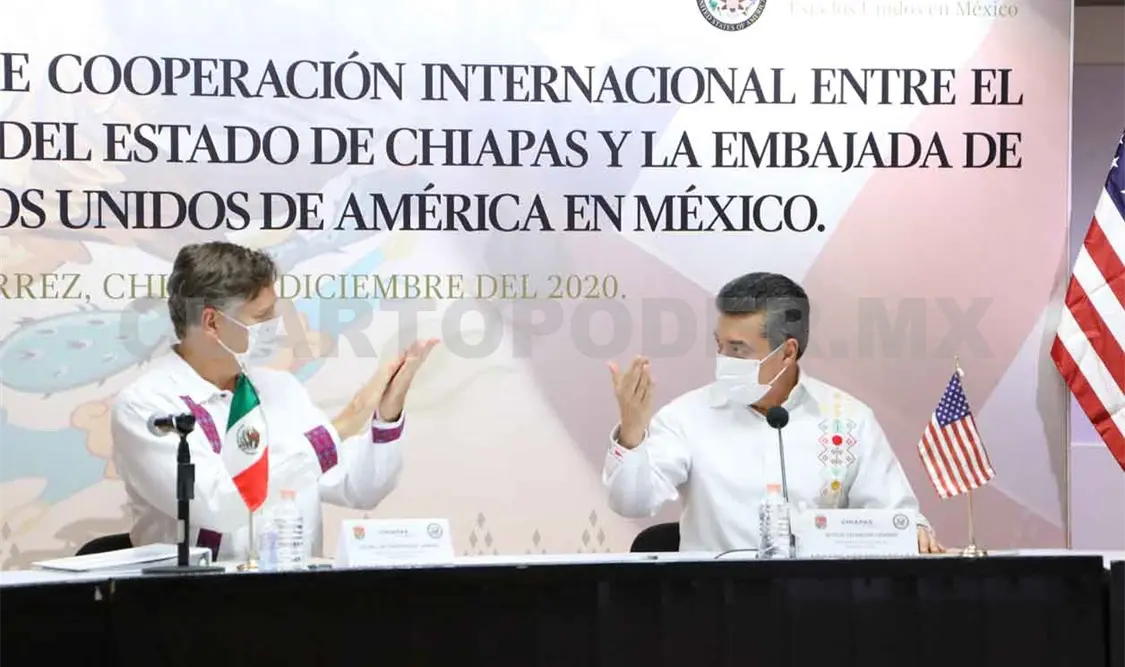 REC y embajador de EUA en reunión de cooperación