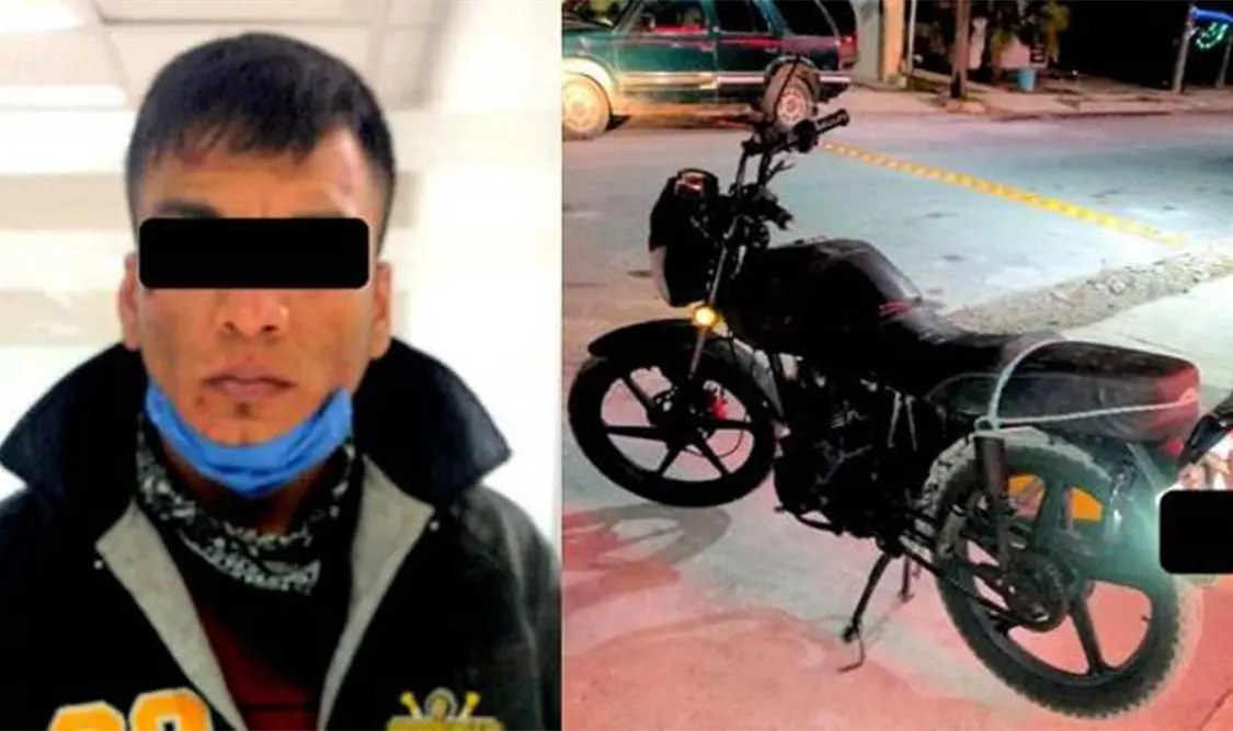 Presuntamente el motociclista llenó el tanque de combustible, encendió el motor de su motocicleta y se fue sin pagar. Cortesía