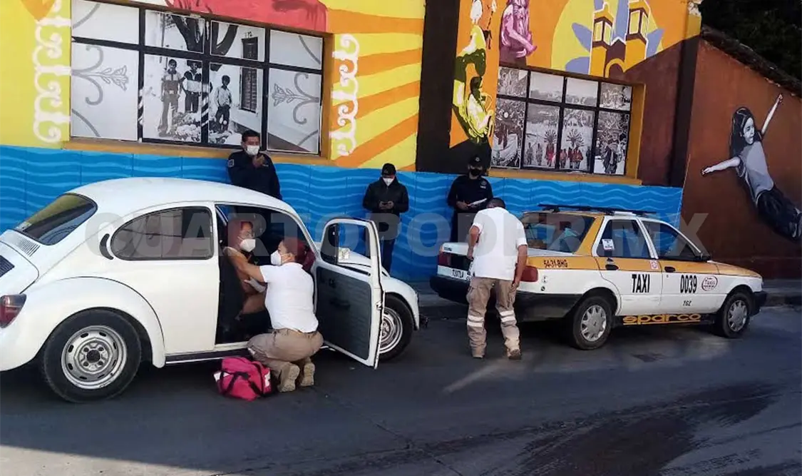 El accidente ocurrió sobre el cruce de Uno x Uno en la 7ª Oriente y 1ª avenida Sur del barrio San Roque de Tuxtla Gutiérrez. Ricardo López / CP