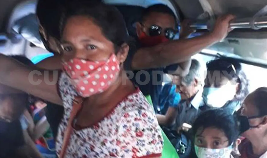 Los usuarios denuncian que la ruta 71 llena las unidades. CP