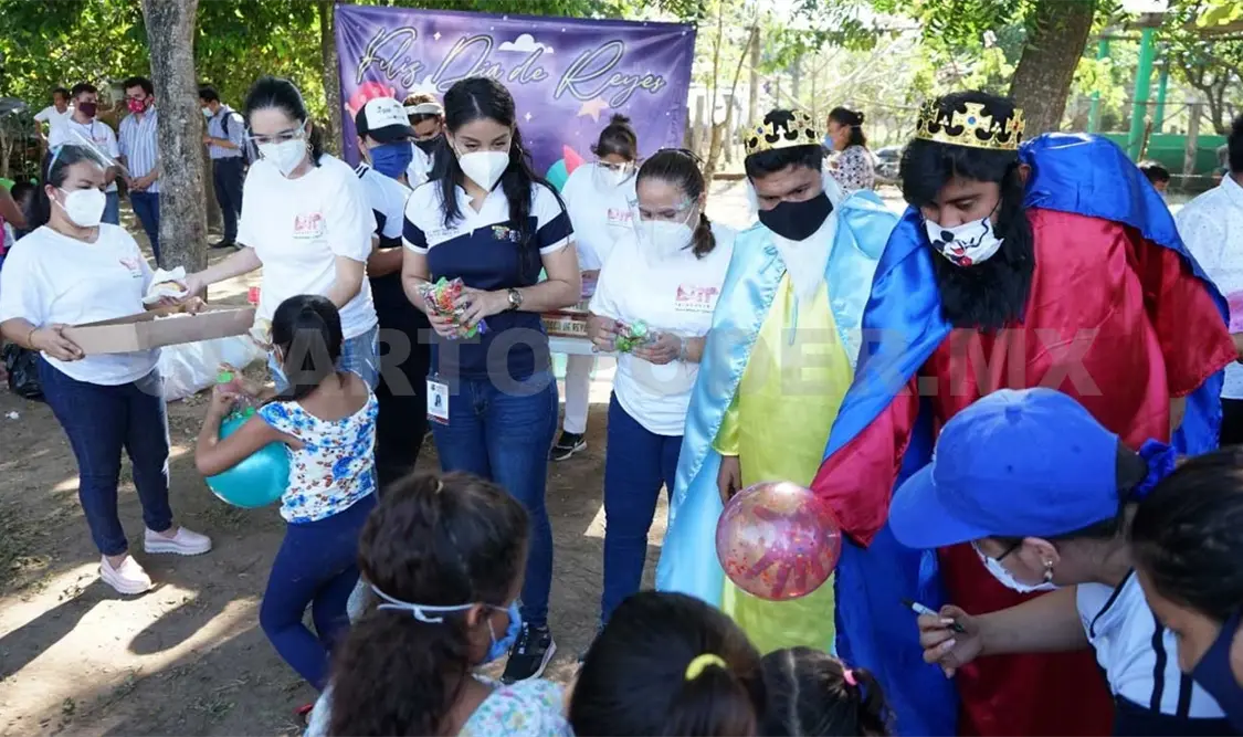 Celebran Día de Reyes en comunidades de zona baja