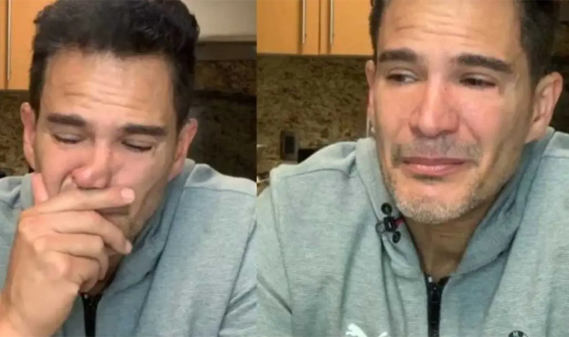 Julio Camejo llora la muerte de su madre