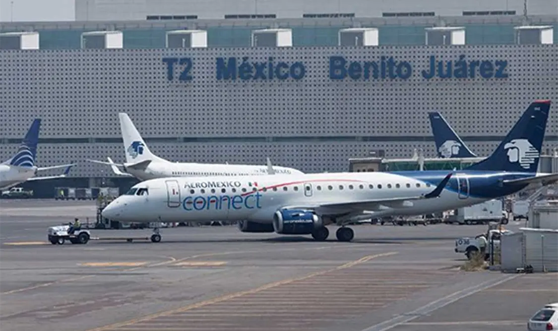 El Aeropuerto Internacional de la Ciudad de México registró una caída del 57 % en el tráfico de pasajeros de enero a noviembre. Cortesía