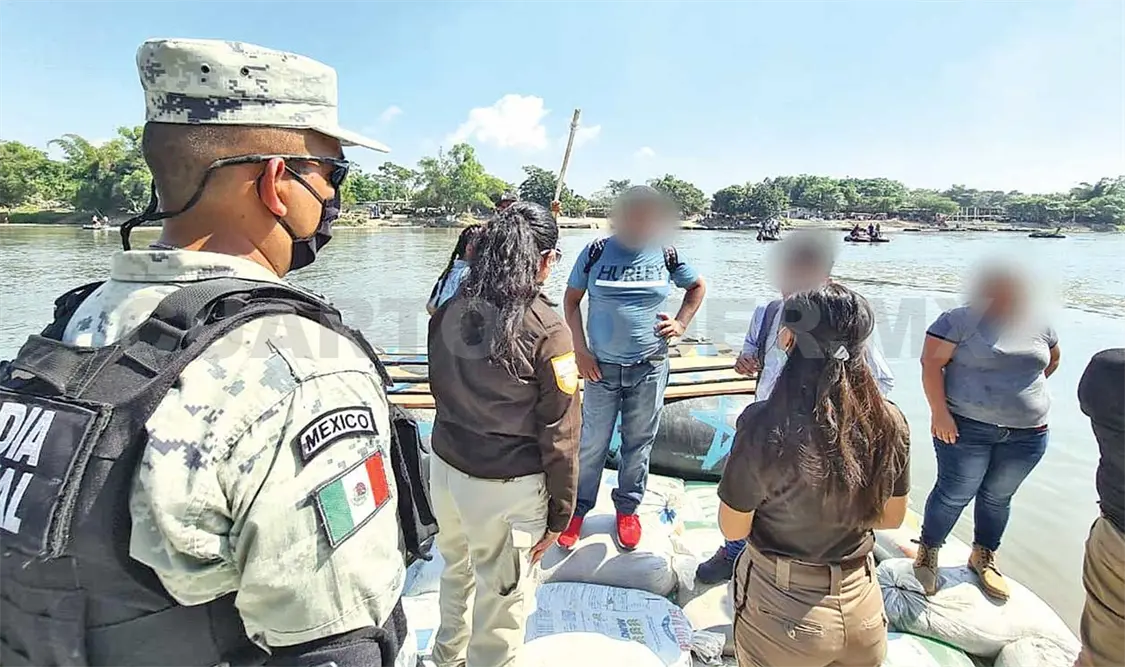 Autoridades vigilan el ingreso de más migrantes desde Guatemala. CP