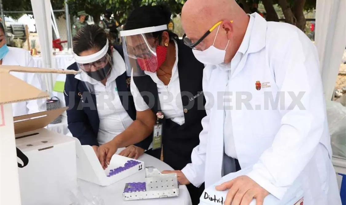 Chiapas recibe segundo lote de vacunas anticovid