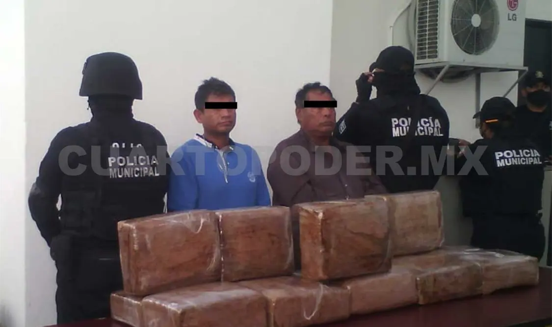 Arrestan a pasajero con 100 kilos de marihuana