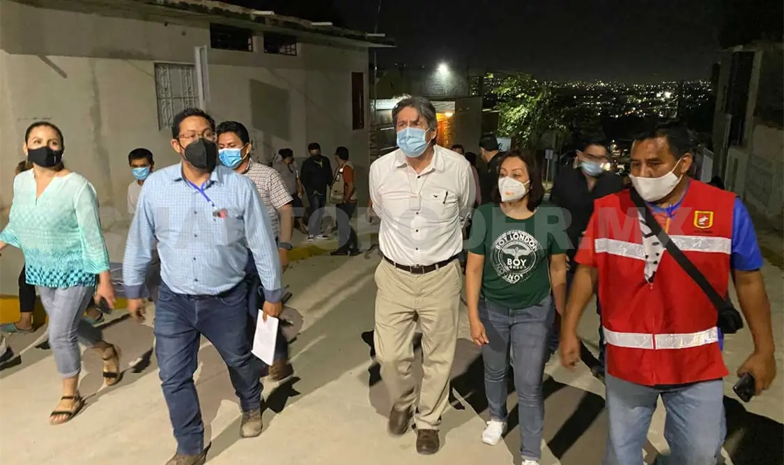 Alcalde supervisa obras urbanas