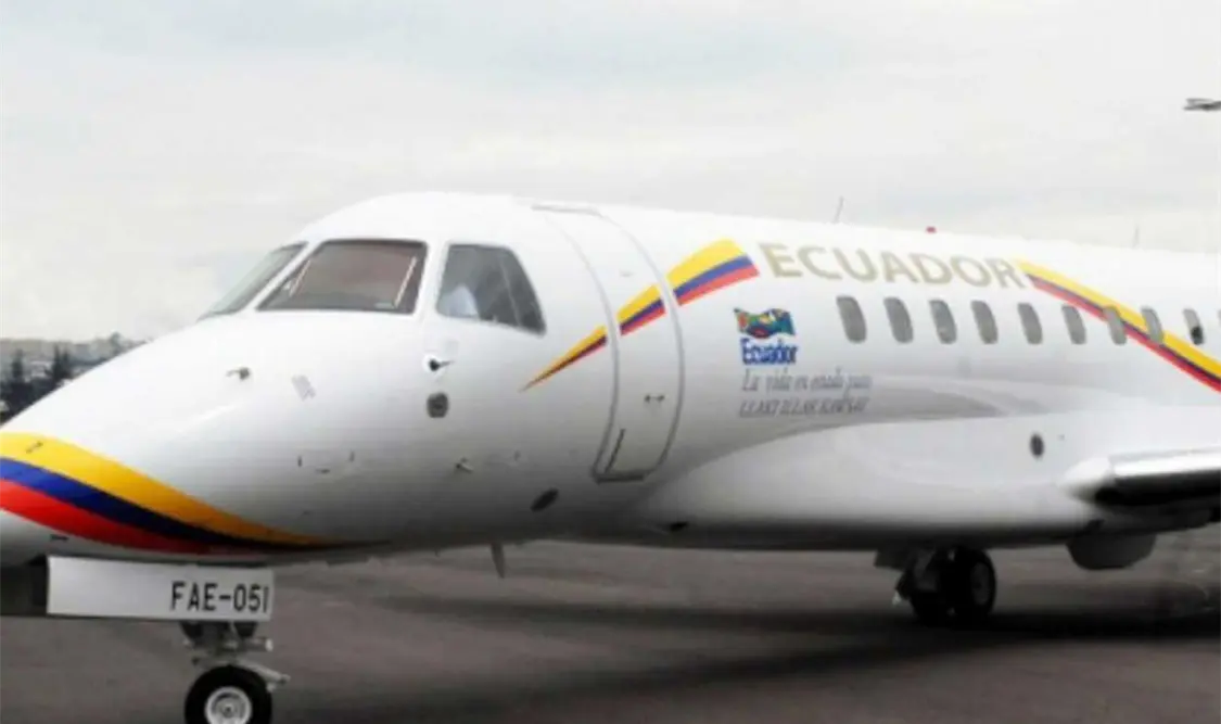 El avión presidencial tuvo un desperfecto mecánico. Cortesía
