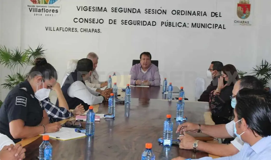 Realizan Sesión Ordinaria del Consejo de Seguridad