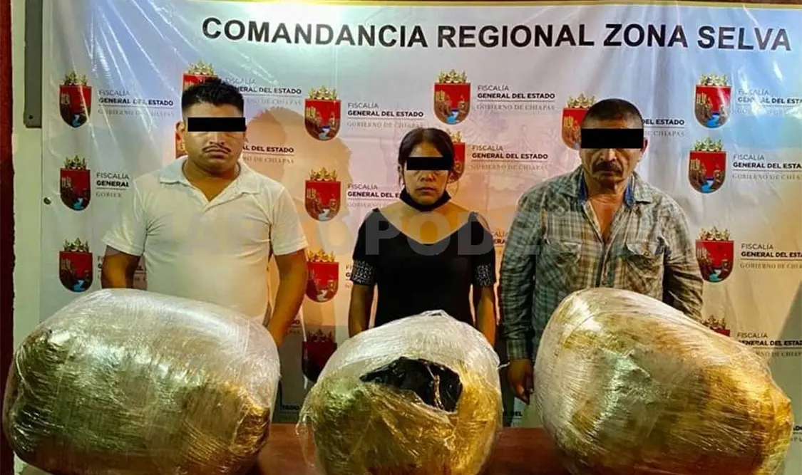 Decomisan 25 kilos de marihuana