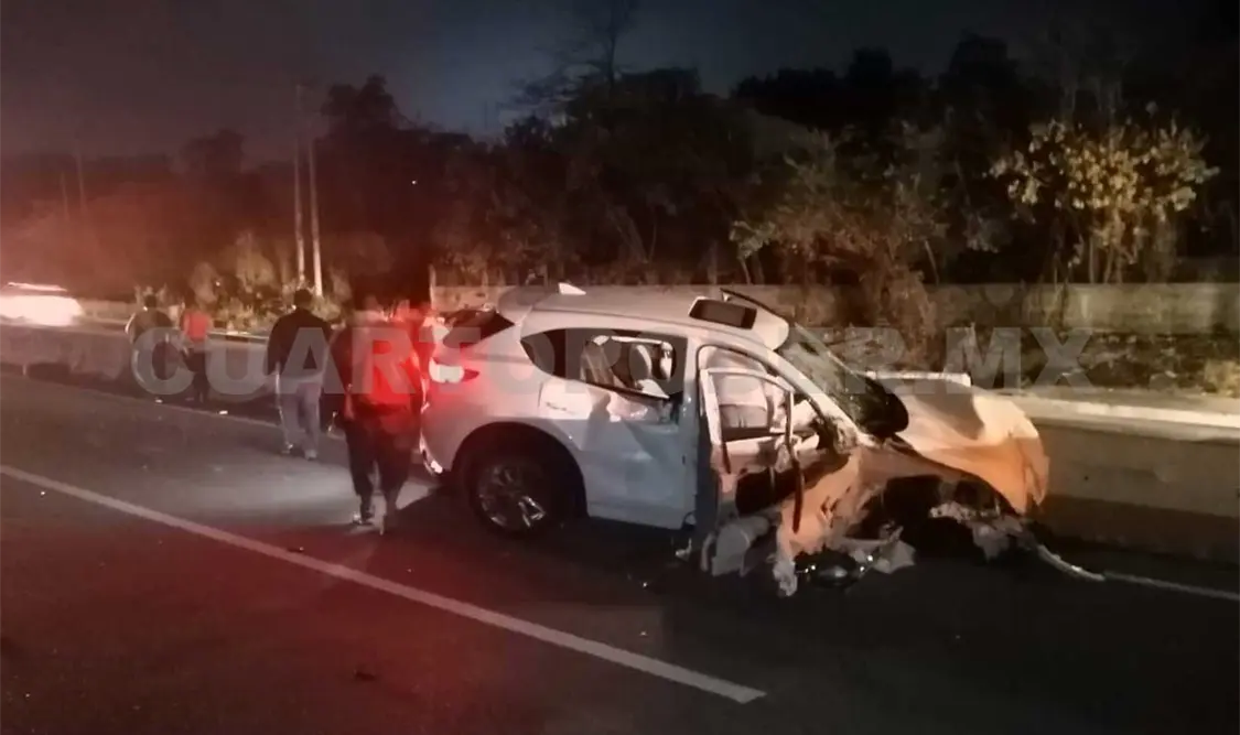 Encontronazo frente al autódromo