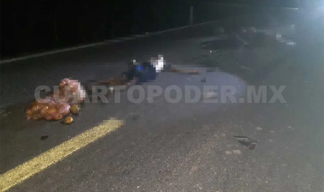Muere pareja de chapines arrollada por vehículo