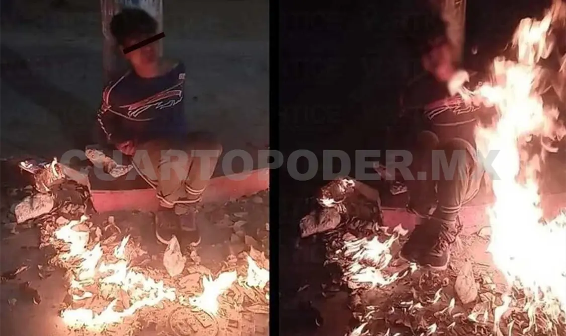 Sorprenden en vivienda a caco y casi lo queman