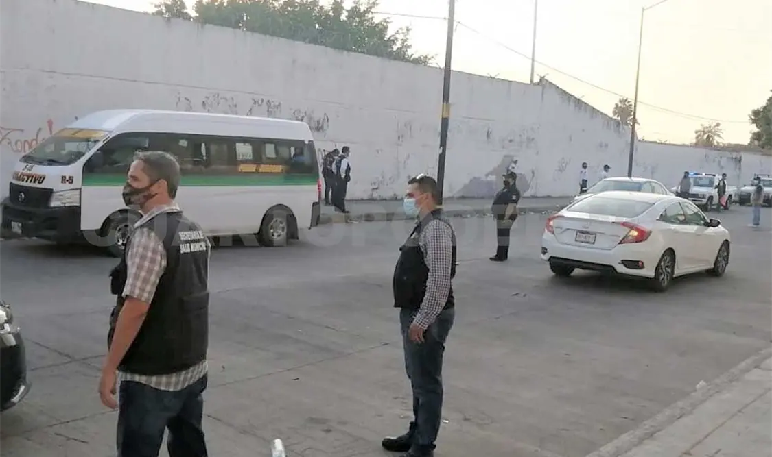 Elementos se ubicaron en diversos puntos de Tapachula para verificar las medidas sanitarias. Víctor Sánchez / CP