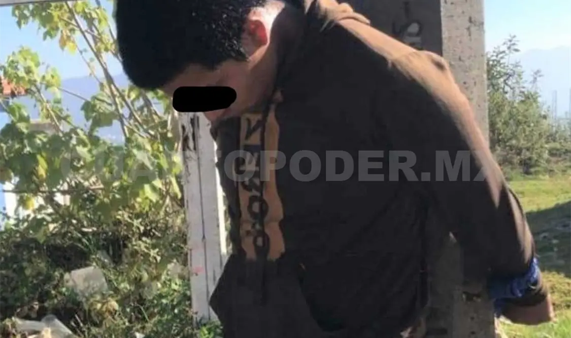 Amarran y golpean a presunto ladrón
